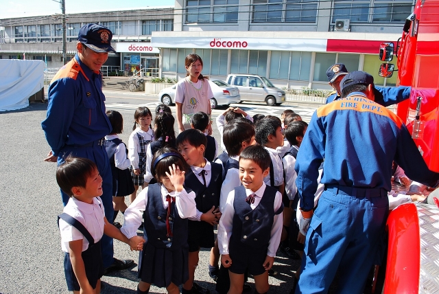 年長消防署見学